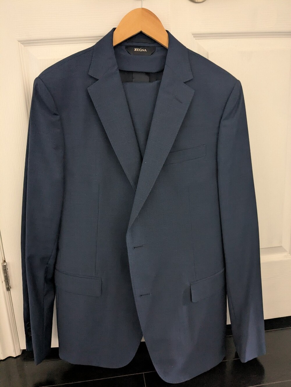 Z Zegna Navy Blue Suit